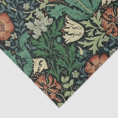 William Morris Compton Floral Art Nouveau Pattern Seidenpapier (Ausschnitt)