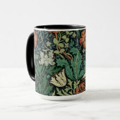 William Morris Compton Floral Art Nouveau Pattern Tasse (Vorderseite Links)