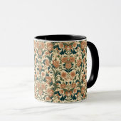 William Morris Compton Floral Art Nouveau Pattern Tasse (VorderseiteRechts)