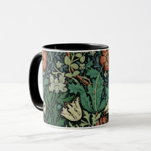 William Morris Compton Floral Art Nouveau Pattern Tasse