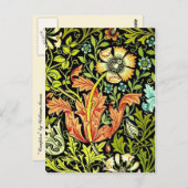 William Morris "Compton" Postkarte (Vorne/Hinten)