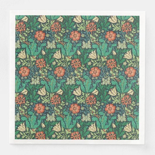 William Morris "Compton" Serviette (Vorderseite)