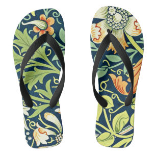 William Morris - Compton, Vintages Muster Badesandalen