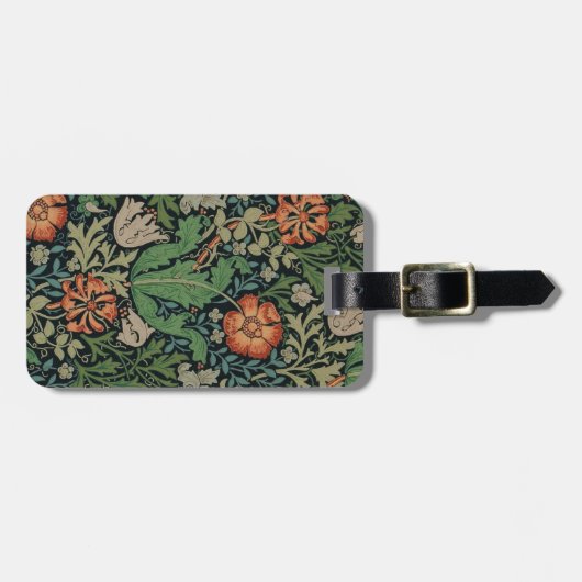 William Morris Compton Wallpaper Classic Gepäckanhänger (Vorderseite horizontal)