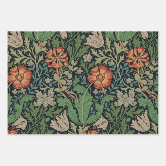 William Morris Compton Wallpaper Classic Geschenkpapier Set (Vorderseite)