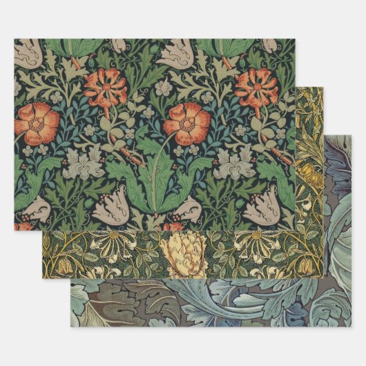 William Morris Compton Wallpaper Classic Geschenkpapier Set (Set)