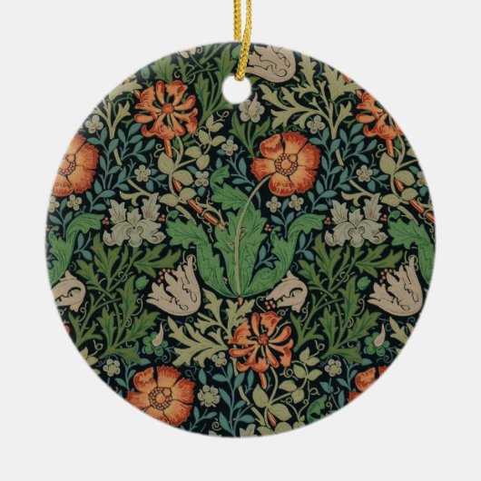 William Morris Compton Wallpaper Classic Keramik Ornament (Vorne)