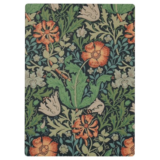 William Morris Compton Wallpaper Classic Klemmbrett (Rückseite)