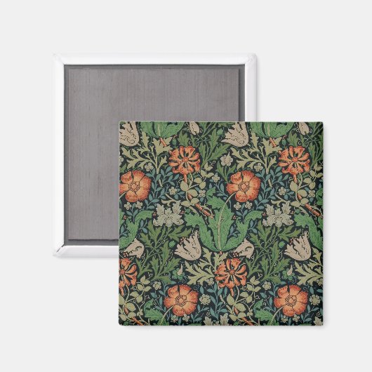 William Morris Compton Wallpaper Classic Magnet (Vorderseite/Rückseite)