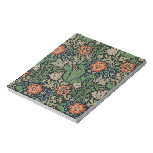 William Morris Compton Wallpaper Classic Notizblock (Rotiert)