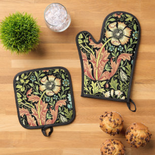 William Morris Compton Wallpaper Classic Ofenhandschuh & Topflappen-Set