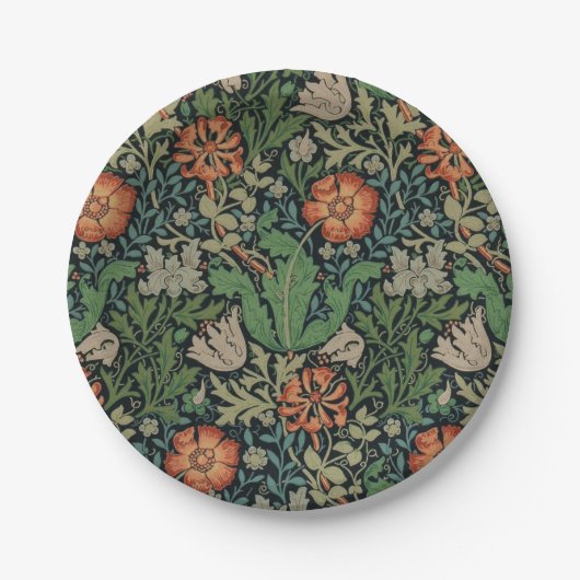 William Morris Compton Wallpaper Classic Pappteller (Vorderseite)