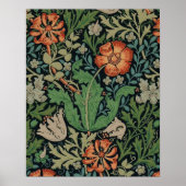 William Morris Compton Wallpaper Classic Poster (Vorne)