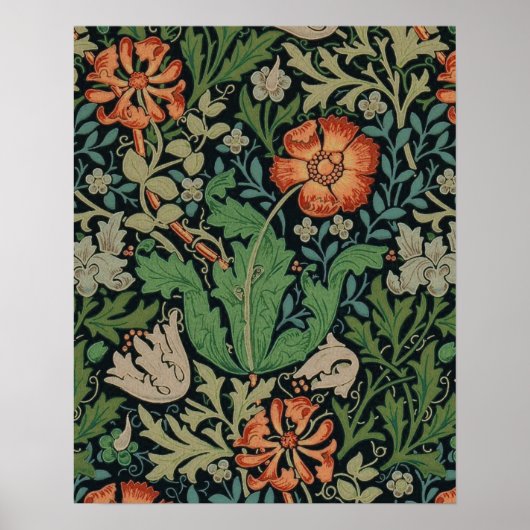 William Morris Compton Wallpaper Classic Poster (Vorne)