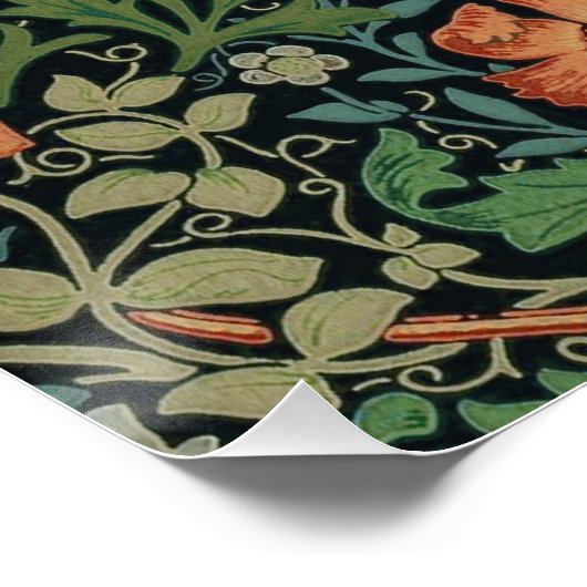 William Morris Compton Wallpaper Classic Poster (Ecke)