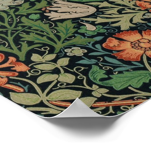 William Morris Compton Wallpaper Classic Poster (Ecke)