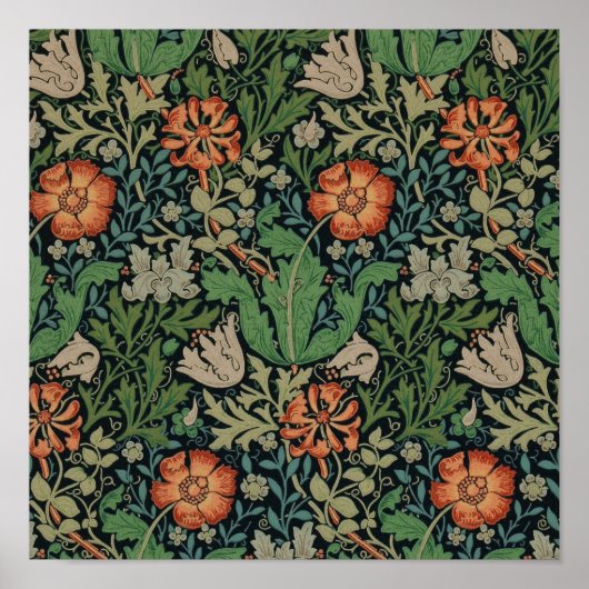 William Morris Compton Wallpaper Classic Poster (Vorne)
