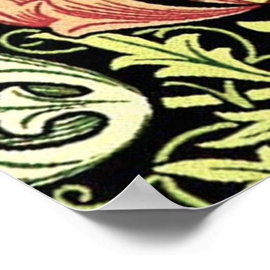 William Morris Compton Wallpaper Classic Poster (Ecke)