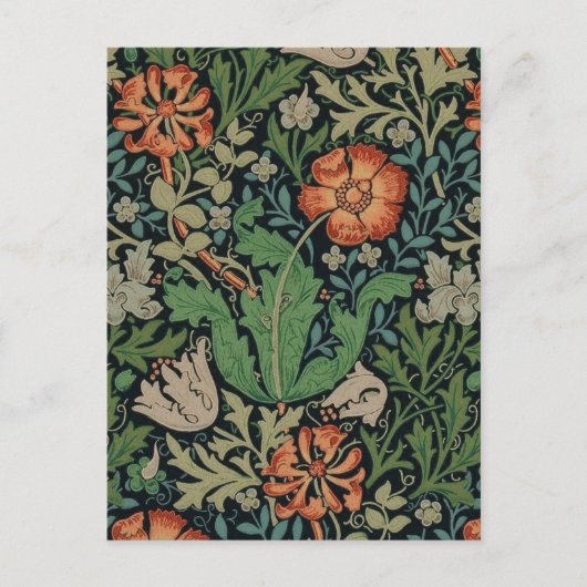 William Morris Compton Wallpaper Classic Postkarte (Vorderseite)