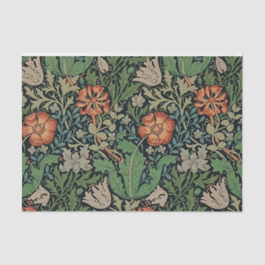 William Morris Compton Wallpaper Classic Seidenpapier (Vorderseite)