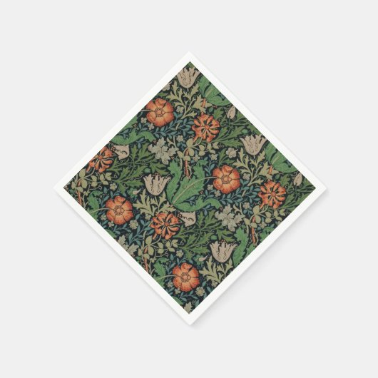William Morris Compton Wallpaper Classic Serviette (Ecke)