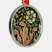 William Morris Compton Wallpaper Classic Silbernes Ornament (Rechts)