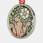 William Morris Compton Wallpaper Classic Silbernes Ornament (Links)