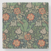 William Morris Compton Wallpaper Classic Steinuntersetzer (Vorderseite)