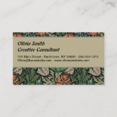 William Morris Compton Wallpaper Classic Visitenkarte (Vorderseite)