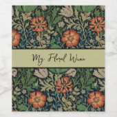 William Morris Compton Wallpaper Classic Weinetikett (Einzelnes Label)