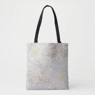William Morris Coral & Sage Green Larkspur Muster Tasche