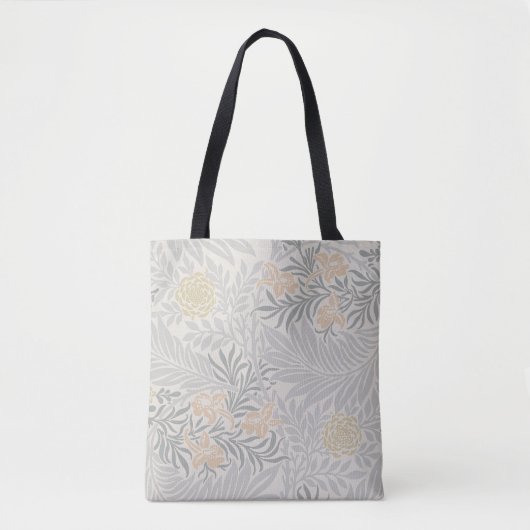 William Morris Coral & Sage Green Larkspur Muster Tasche (Vorderseite)