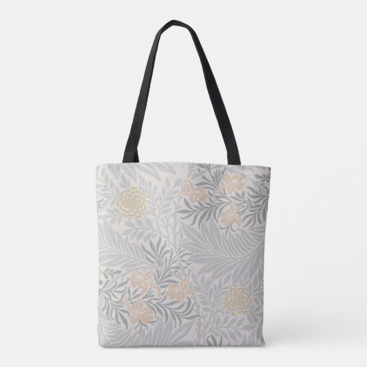 William Morris Coral & Sage Green Larkspur Muster Tasche (Rückseite)