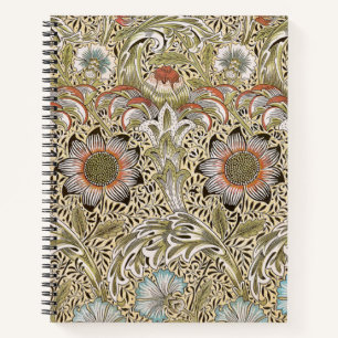 William Morris Corncockle Botanische Weinrebe Flor Notizblock