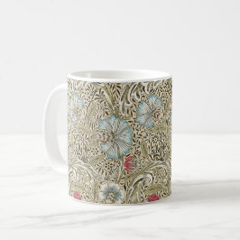 William Morris Corncockle Cream Blue und Rose Kaffeetasse