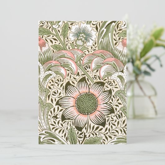 William Morris Corncockle Einladung (Stehend Vorderseite)