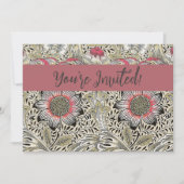 William Morris Corncockle Tapete Einladung (Vorderseite)