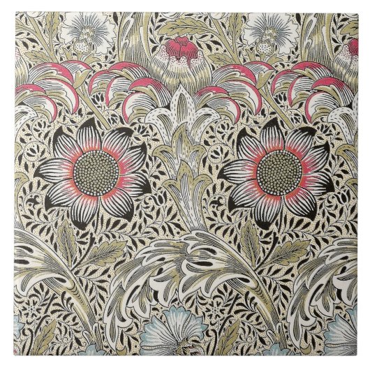 William Morris Corncockle Tapete Fliese (Vorderseite)