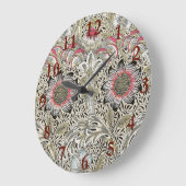 William Morris Corncockle Tapete Große Wanduhr (Winkel)