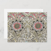 William Morris Corncockle Tapete Postkarte (Vorne/Hinten)