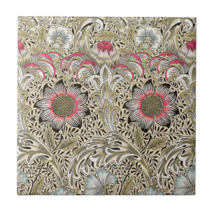William Morris Corncockle Vintage Blumendesign Fliese
