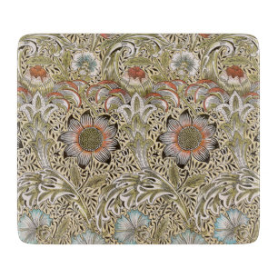 William Morris Corncockle Vintage Blumendesign Schneidebrett