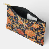 William Morris - Cray - Art Nouveau Orange Floral Zubehörtasche (Offen)