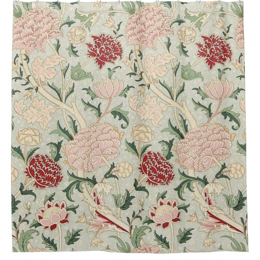 William Morris Cray Blumenmuster Duschvorhang (Vorderseite)