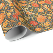 William Morris Cray Blumenmuster Vintage Geschenkpapier (Rolleneckpunkt)