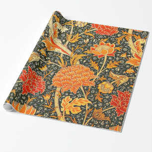 William Morris Cray Blumenmuster Vintage Geschenkpapier