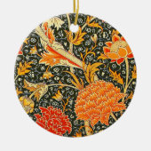 William Morris Cray Blumenmuster Vintage Keramik Ornament (Vorne)
