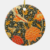 William Morris Cray Blumenmuster Vintage Keramik Ornament (Hinten)