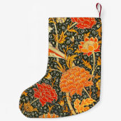 William Morris Cray Blumenmuster Vintage Kleiner Weihnachtsstrumpf (Rückseite)