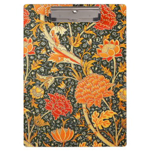 William Morris Cray Blumenmuster Vintage Klemmbrett
